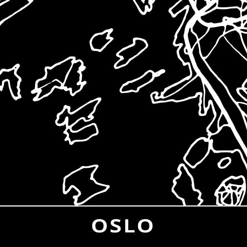 Glezna brūnā rāmī - City In Oslo  Home Trends DECO