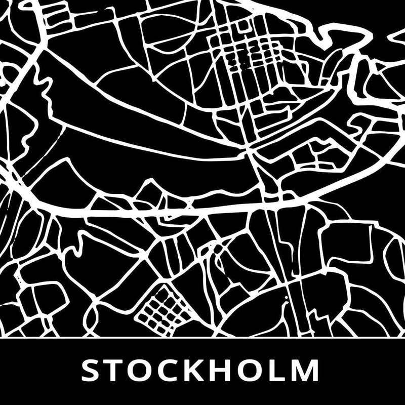 Glezna brūnā rāmī - City Stockholm  Home Trends DECO