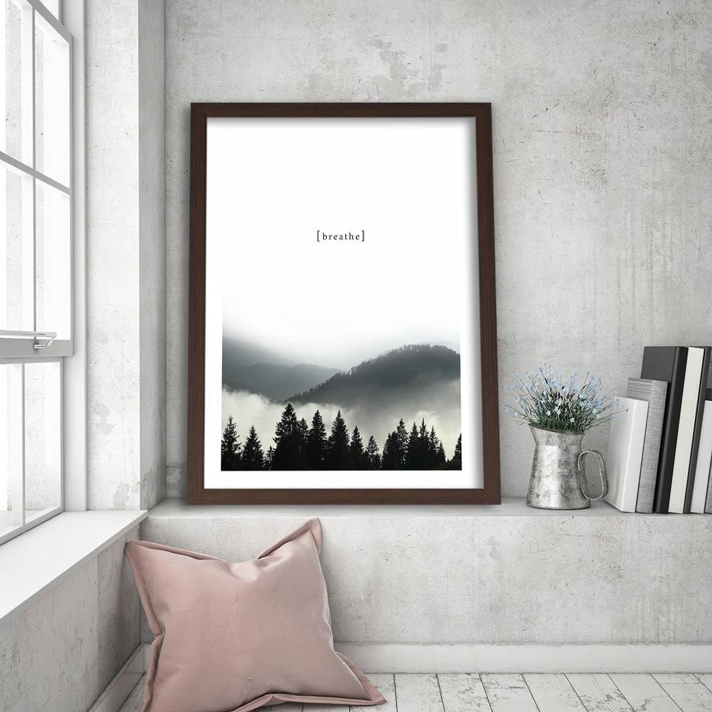 Glezna brūnā rāmī - Cover - Breathe  Home Trends DECO