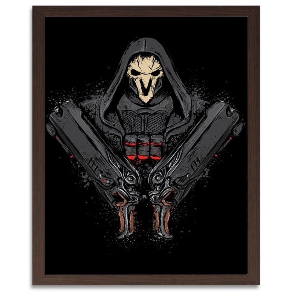 Glezna brūnā rāmī - Death Comes Black  Home Trends DECO