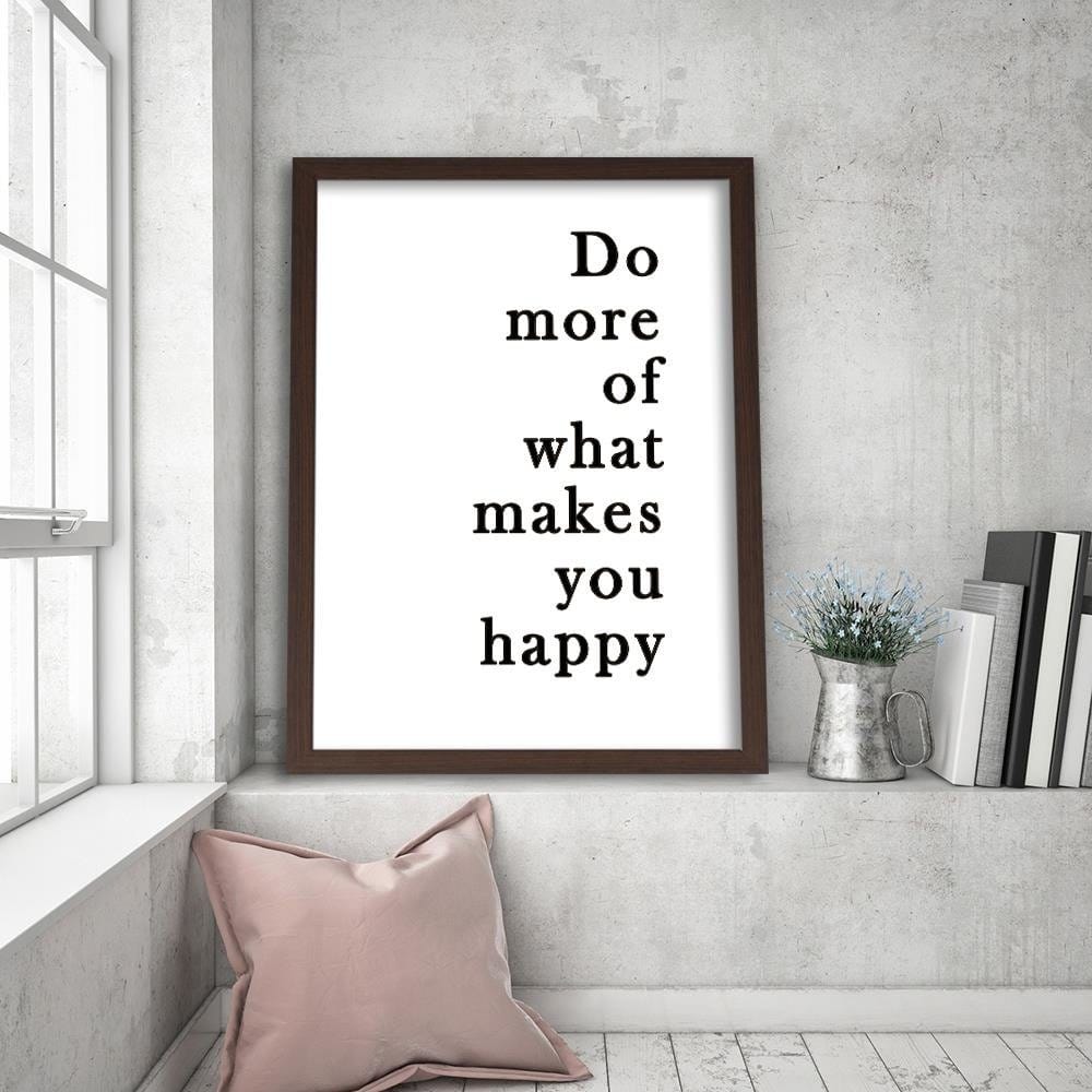 Glezna brūnā rāmī - Do What You Like  Home Trends DECO
