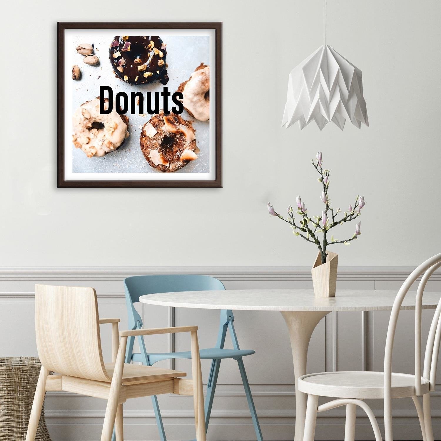 Glezna brūnā rāmī - Donuts 2  Home Trends DECO