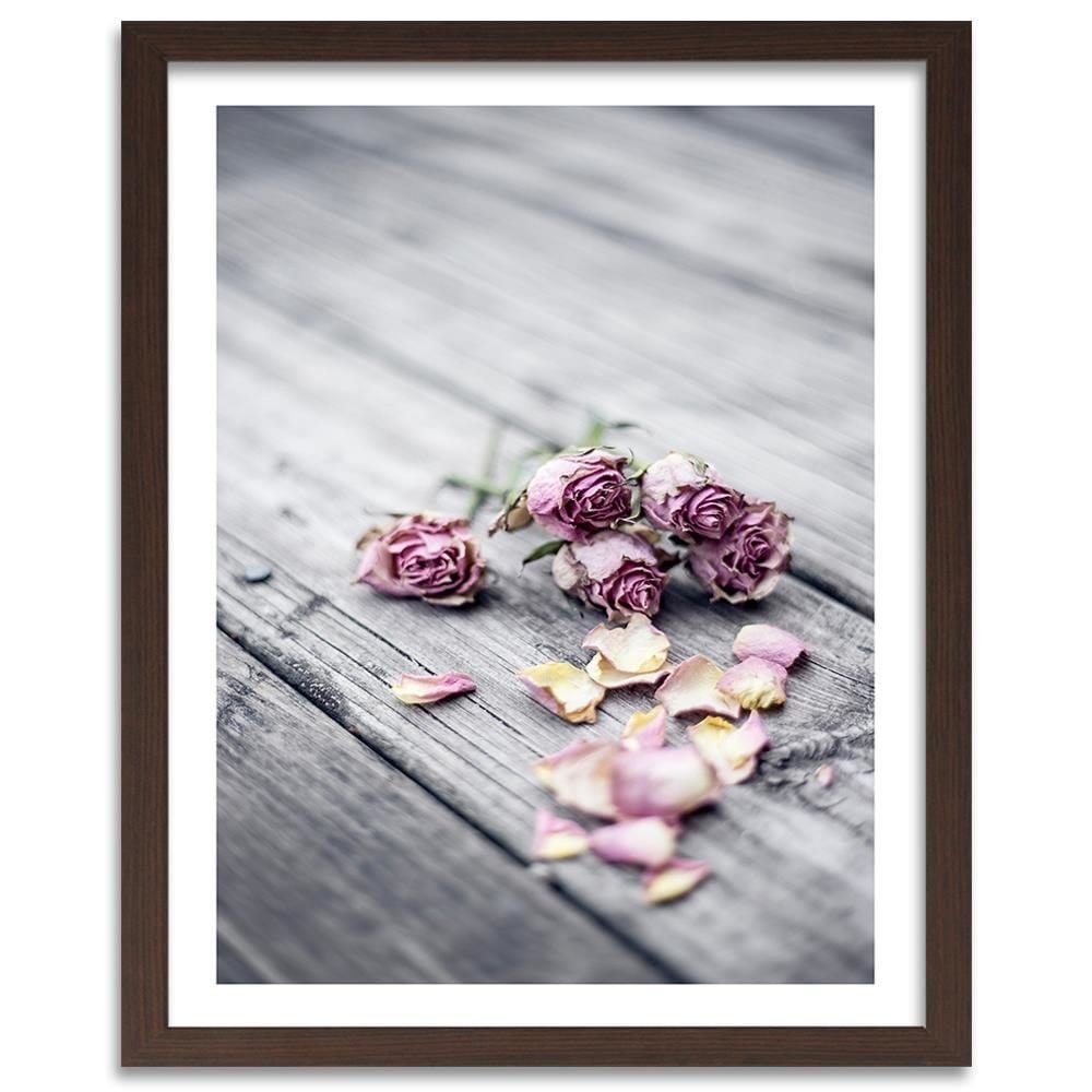 Glezna brūnā rāmī - Dried Roses  Home Trends DECO