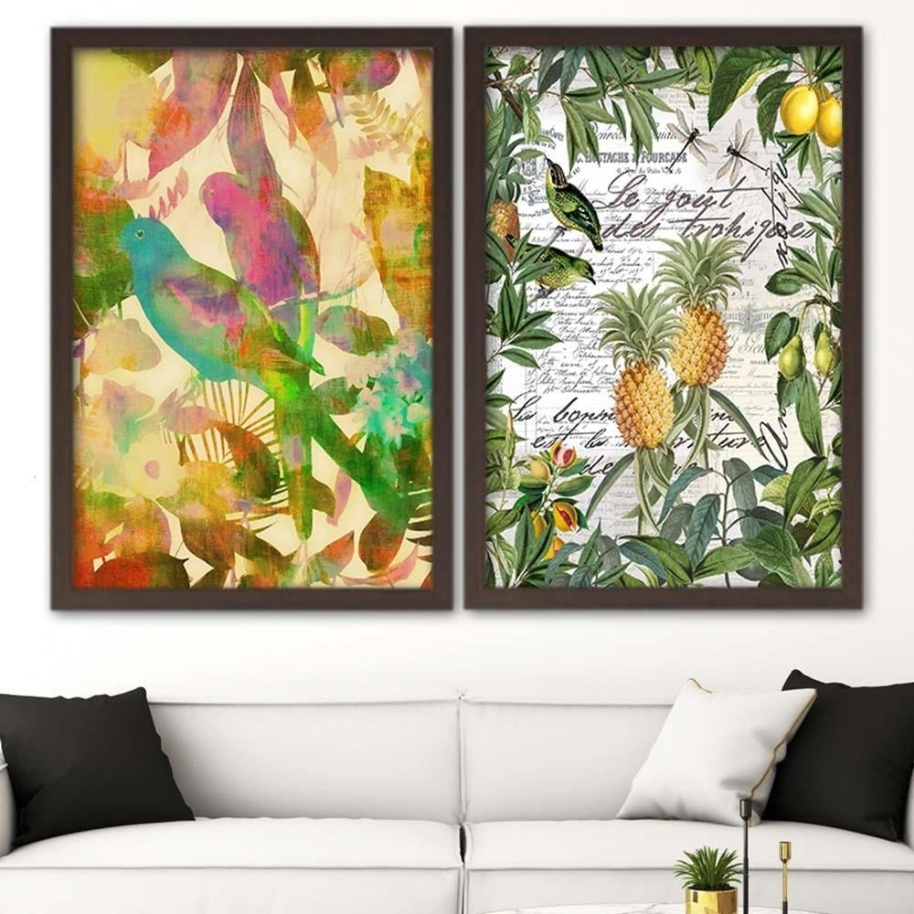 Glezna brūnā rāmī - Exoticism  Home Trends DECO