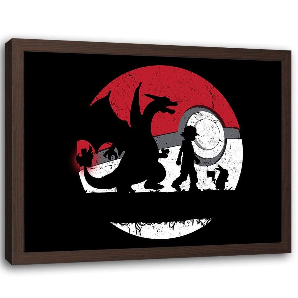 Glezna brūnā rāmī - Famous Anime  Home Trends DECO