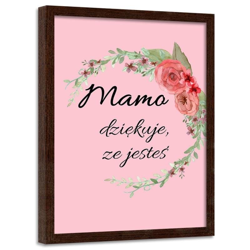 Glezna brūnā rāmī - For Mommy 2  Home Trends DECO