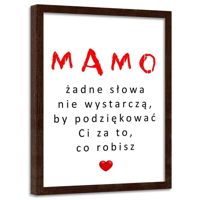 Glezna brūnā rāmī - For Mommy  Home Trends DECO