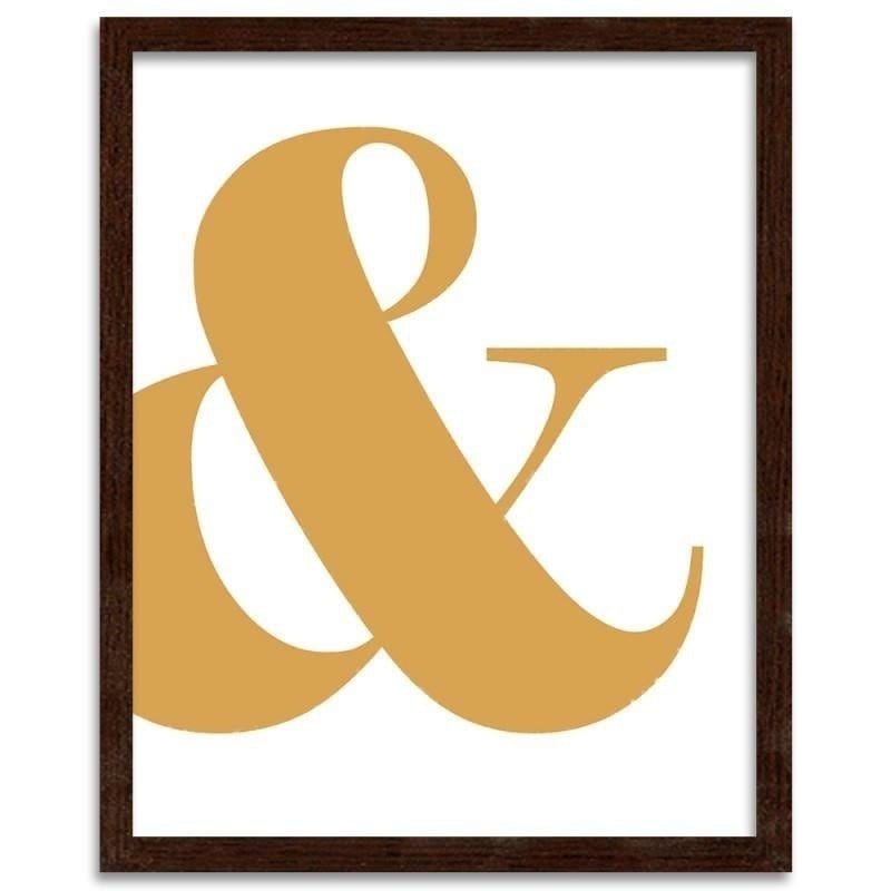 Glezna brūnā rāmī - Glamour &  Home Trends DECO