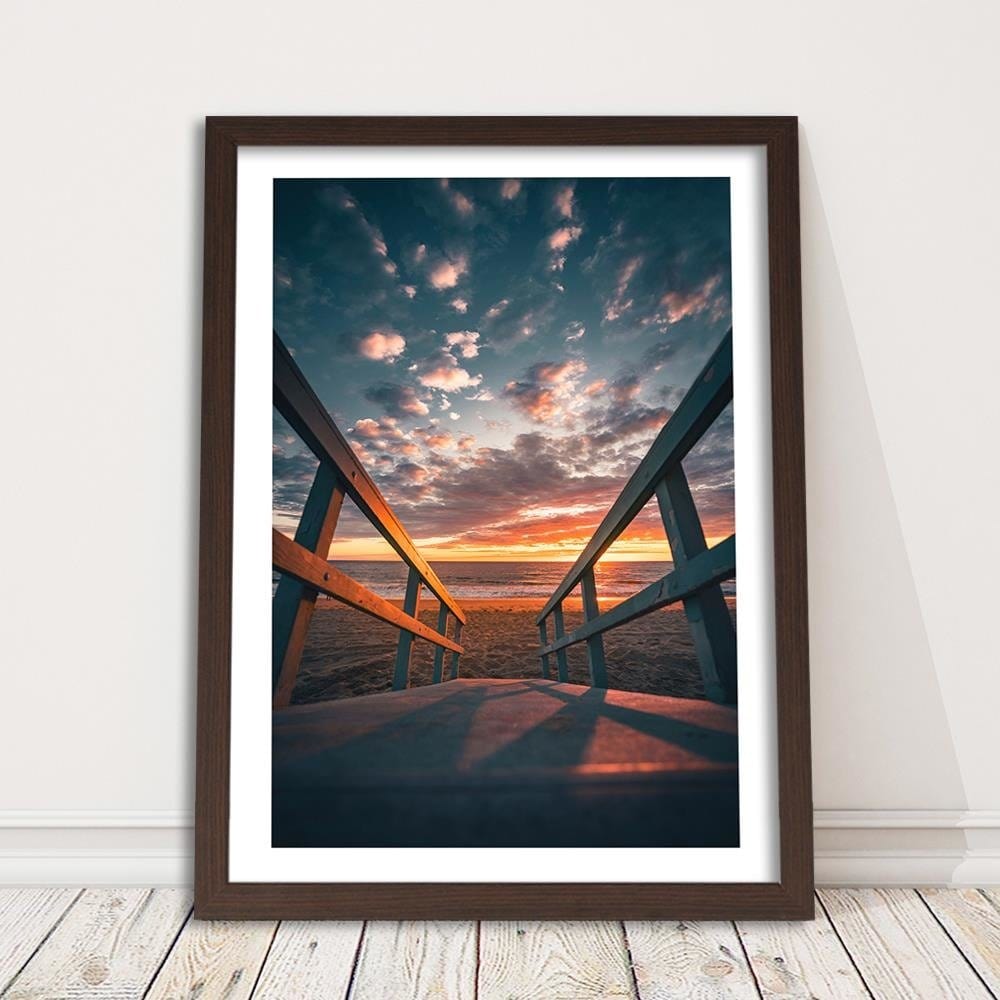 Glezna brūnā rāmī - Going To The Beach  Home Trends DECO