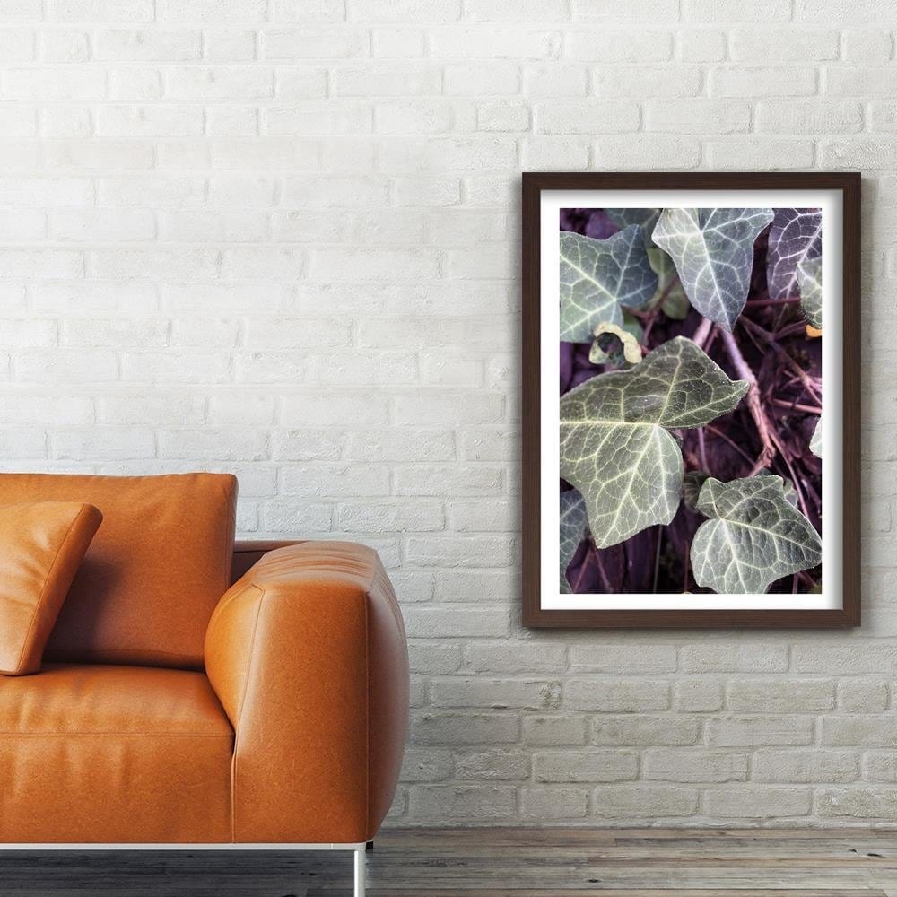 Glezna brūnā rāmī - Green Ivy  Home Trends DECO