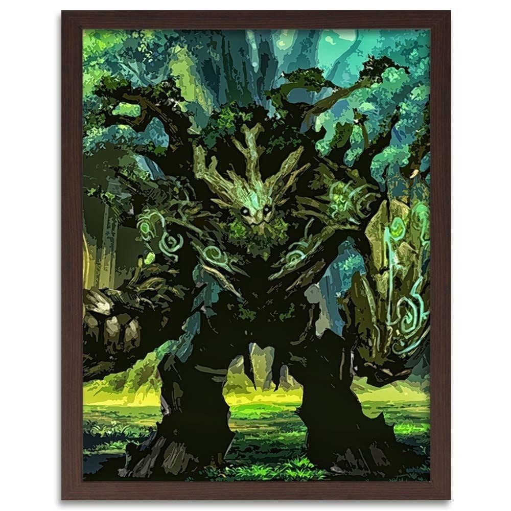 Glezna brūnā rāmī - Guardian Of The Forest  Home Trends DECO