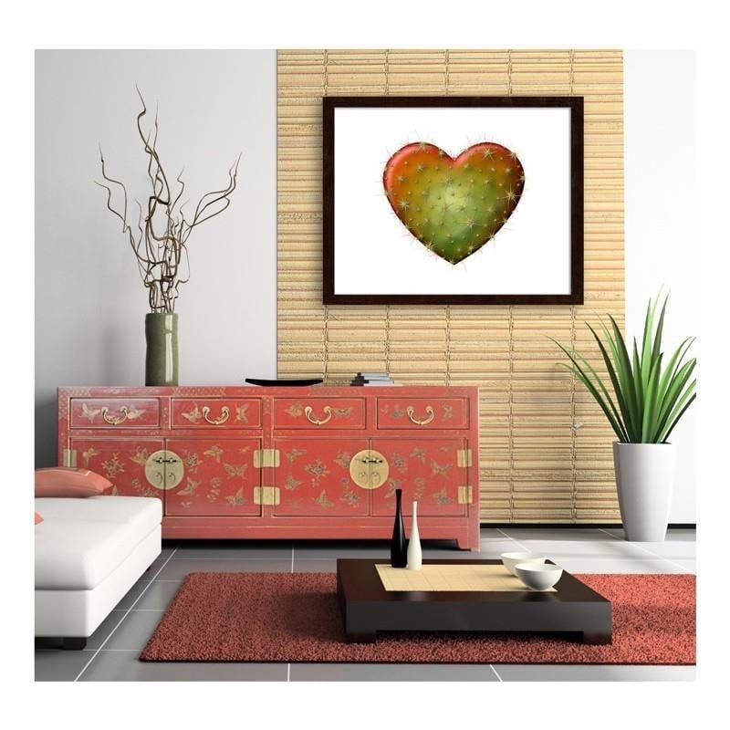 Glezna brūnā rāmī - Heart with thorns  Home Trends DECO