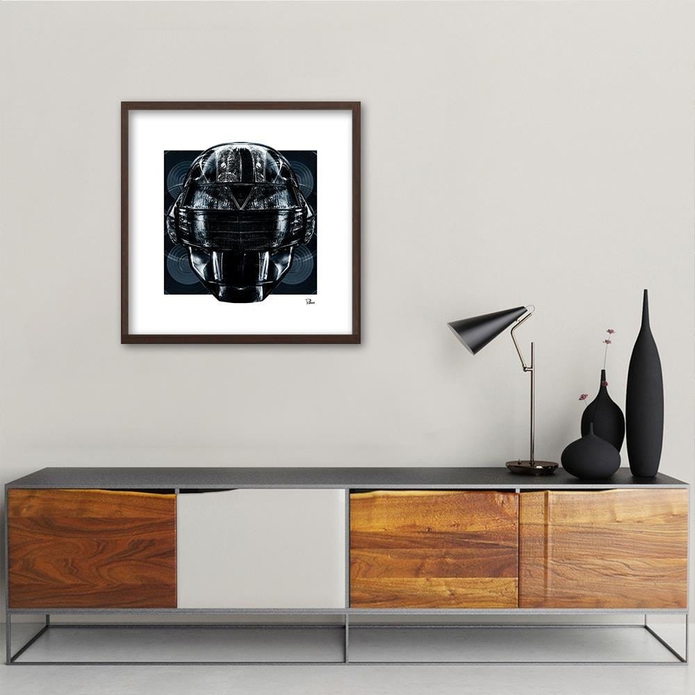 Glezna brūnā rāmī - Helmet Music  Home Trends DECO
