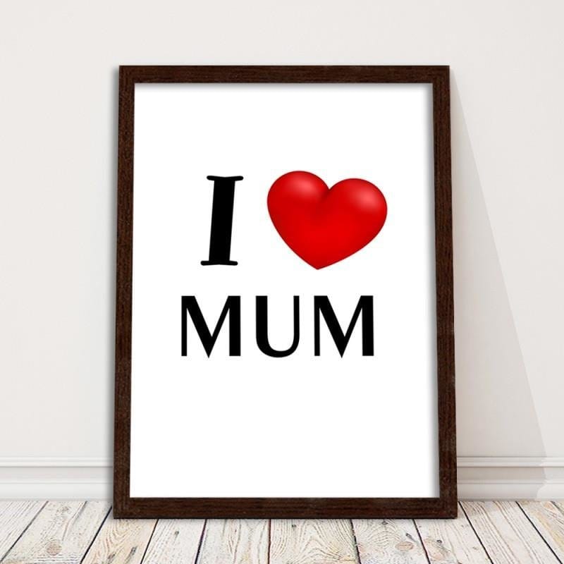 Glezna brūnā rāmī - I love mummy  Home Trends DECO