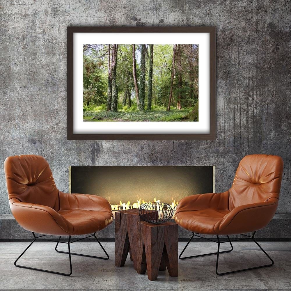 Glezna brūnā rāmī - Ivy On The Trees  Home Trends DECO