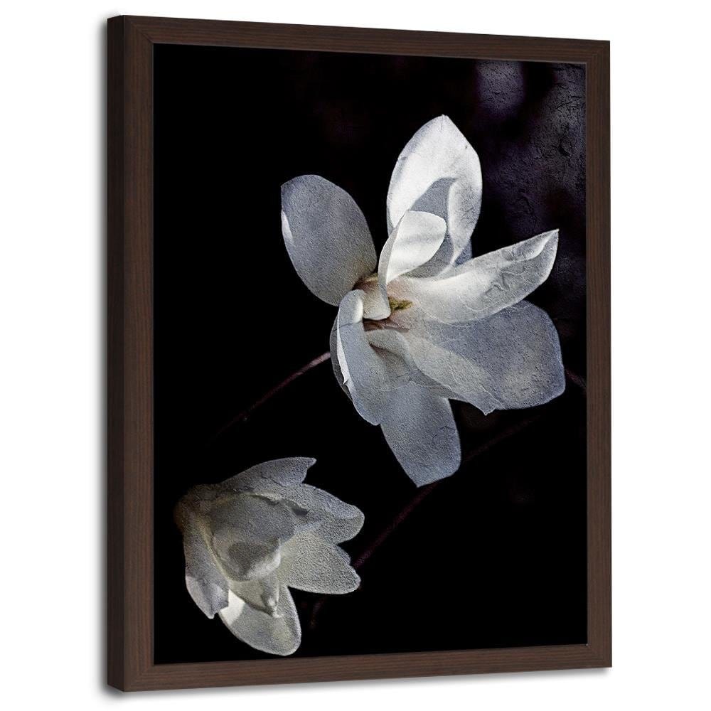 Glezna brūnā rāmī - Jasmine Petals  Home Trends DECO