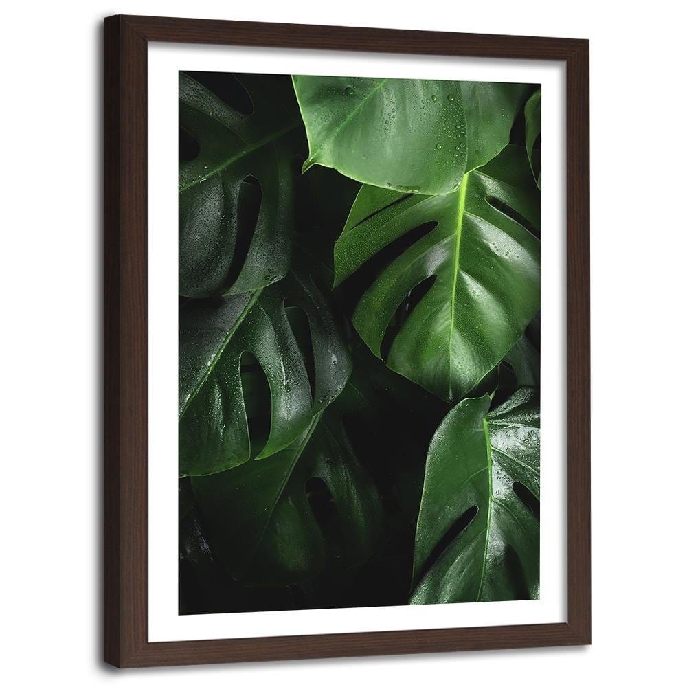 Glezna brūnā rāmī - Lush Green  Home Trends DECO