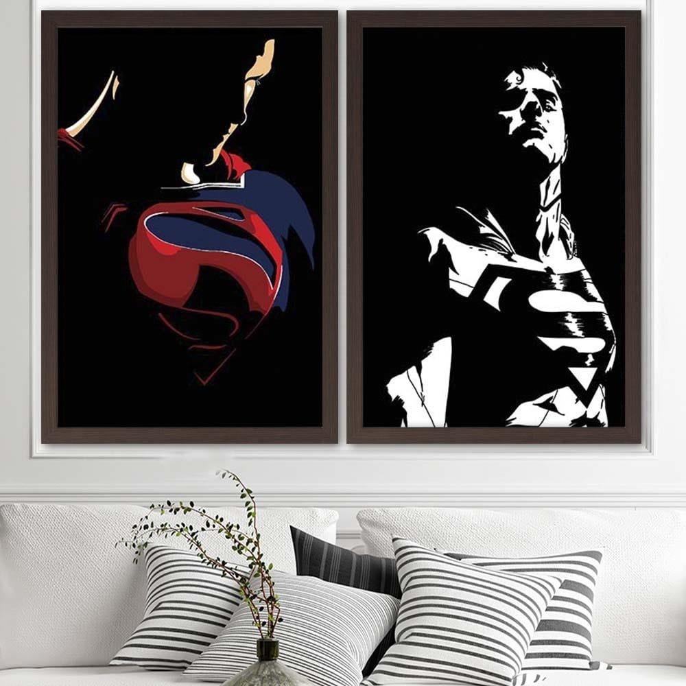 Glezna brūnā rāmī - Man Of Steel 1  Home Trends DECO