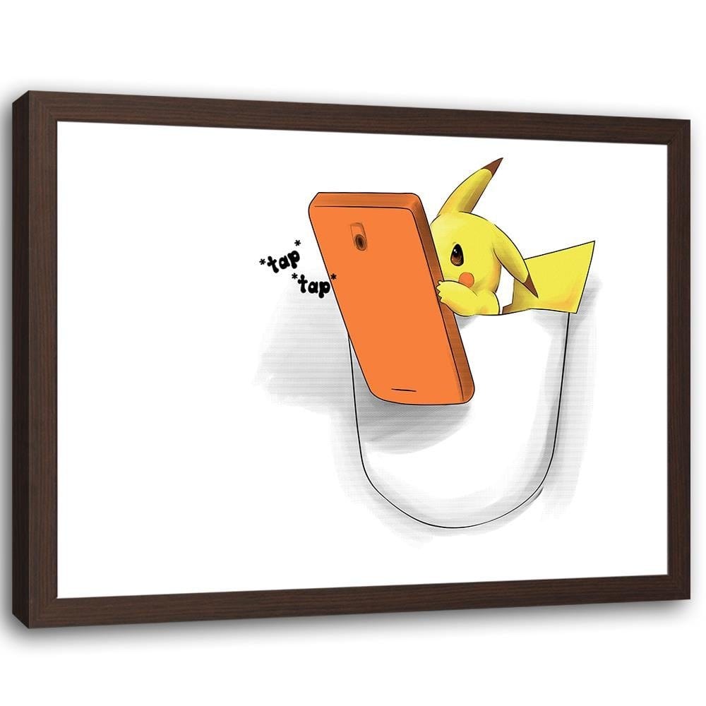 Glezna brūnā rāmī - Manga Cartoon Character  Home Trends DECO