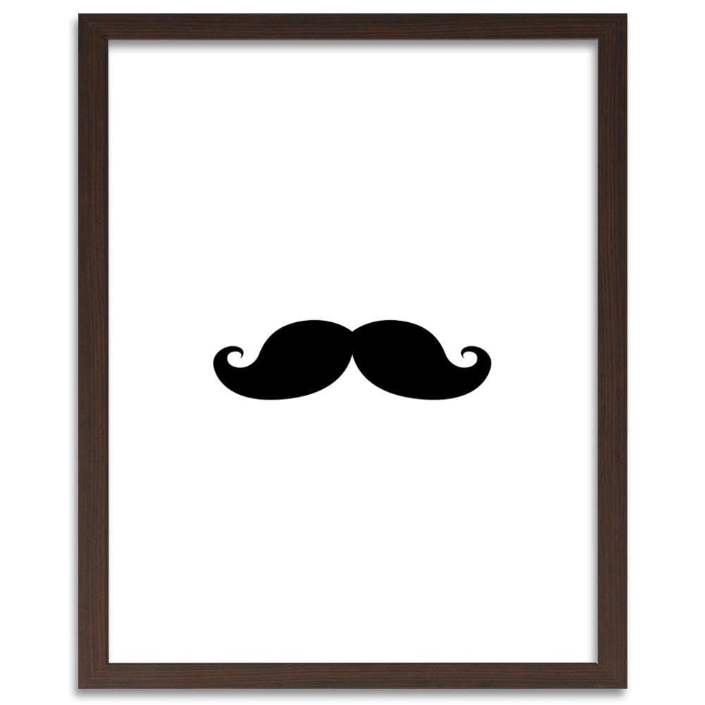 Glezna brūnā rāmī - Mustache  Home Trends DECO