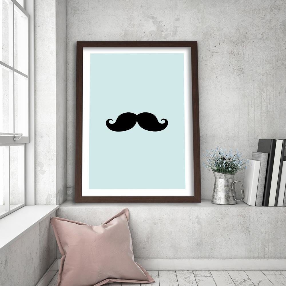 Glezna brūnā rāmī - Mustache  Home Trends DECO