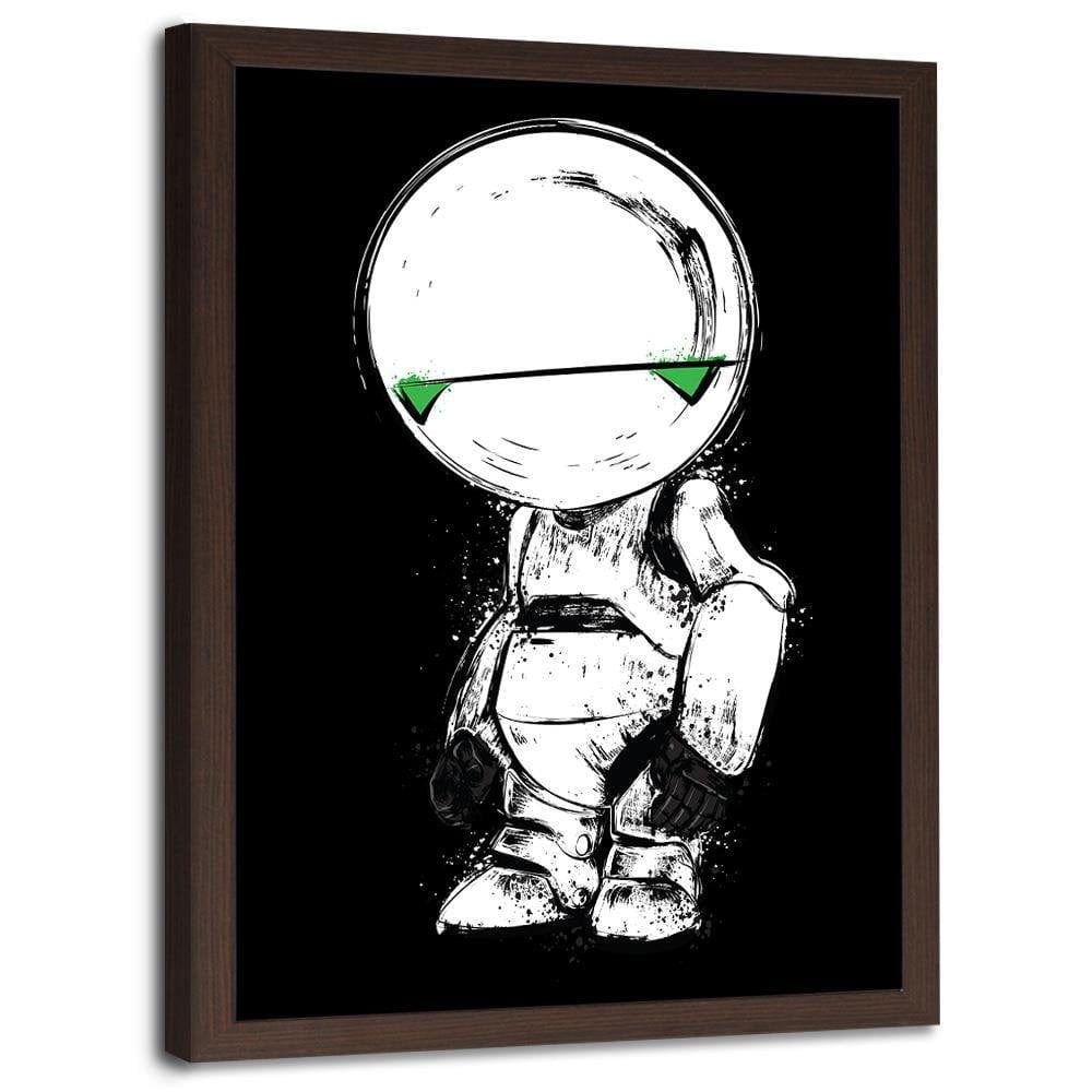 Glezna brūnā rāmī - Pessimist Android  Home Trends DECO