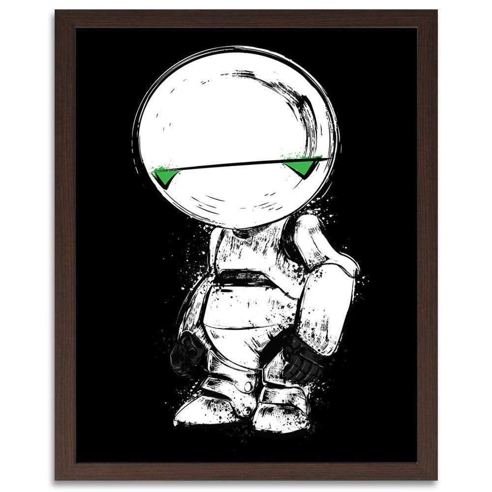 Glezna brūnā rāmī - Pessimist Android  Home Trends DECO