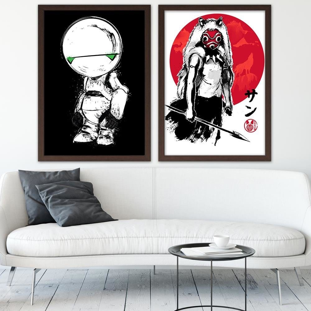 Glezna brūnā rāmī - Pessimist Android  Home Trends DECO