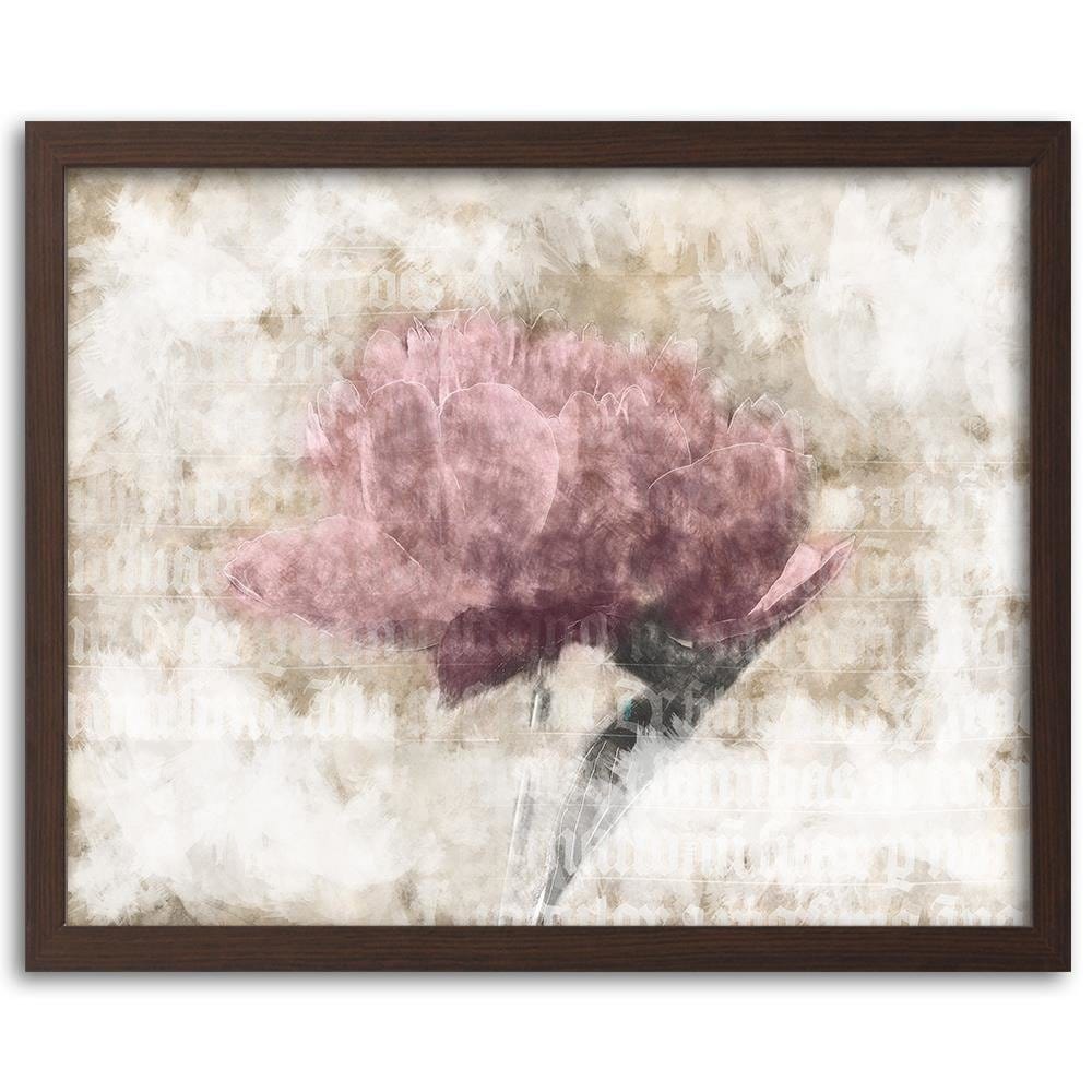Glezna brūnā rāmī - Pink Abstraction  Home Trends DECO