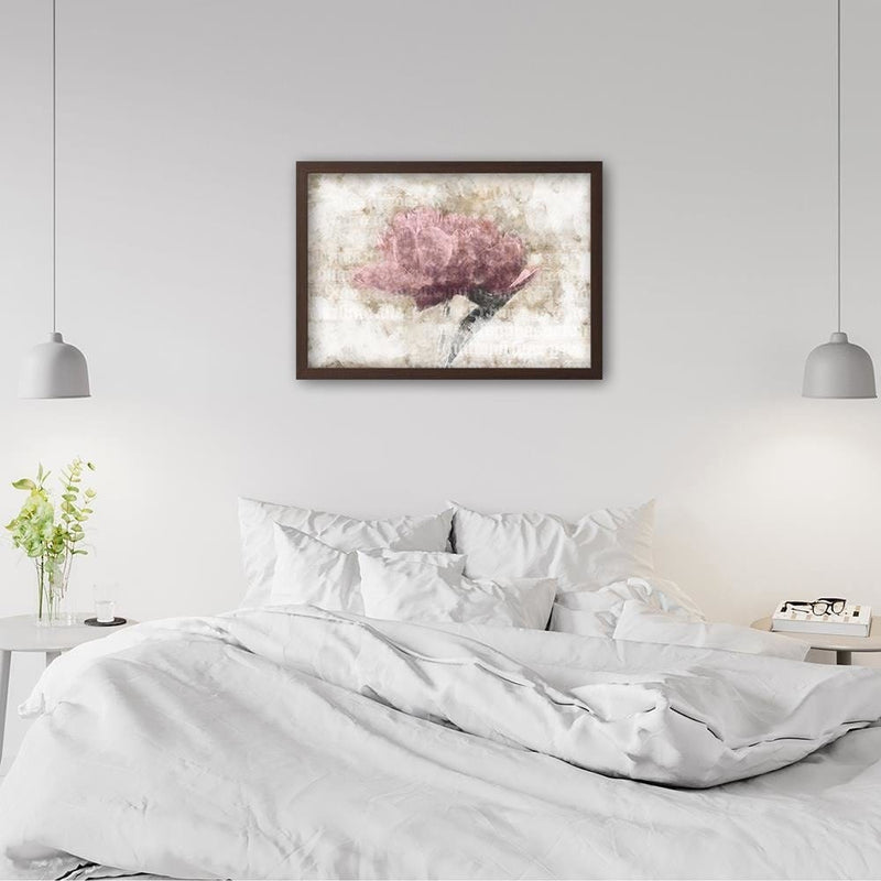 Glezna brūnā rāmī - Pink Abstraction  Home Trends DECO