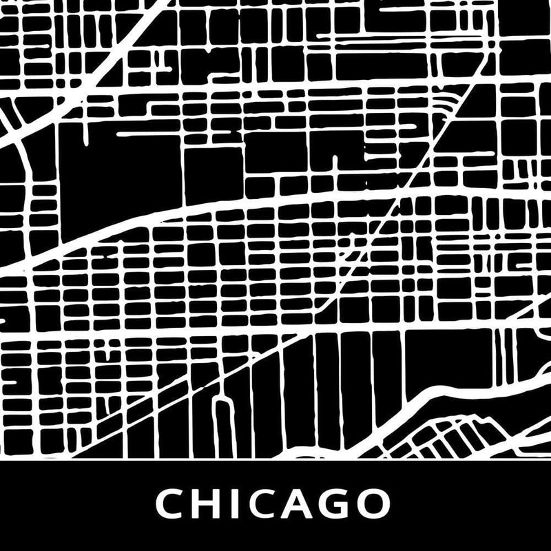 Glezna brūnā rāmī - Plan Of Chicago  Home Trends DECO