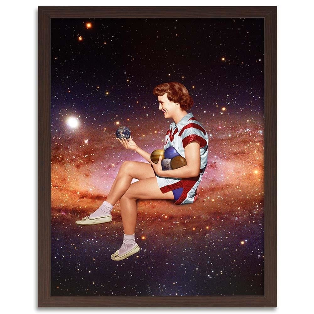 Glezna brūnā rāmī - Space Game  Home Trends DECO