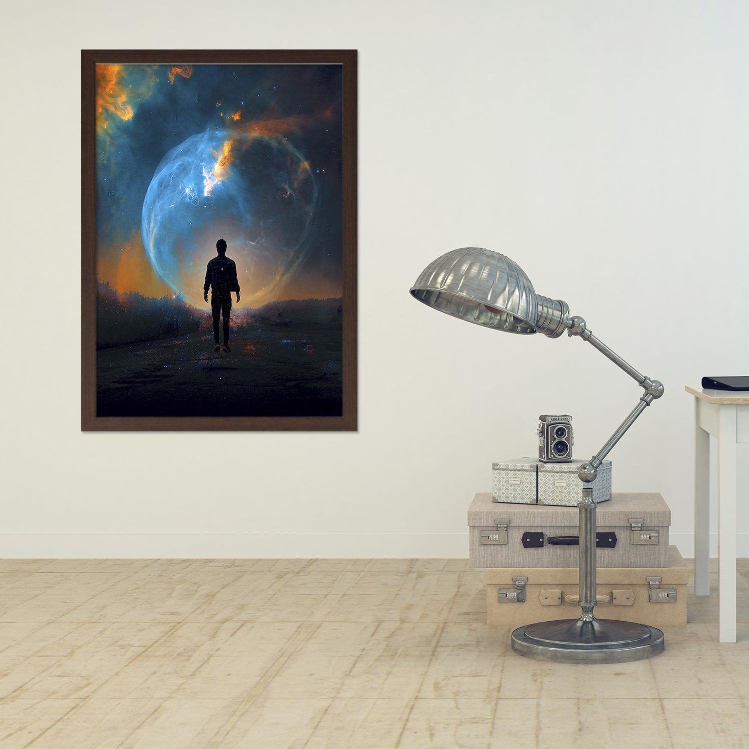 Glezna brūnā rāmī - Space Phenomenon  Home Trends DECO