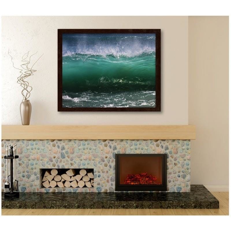 Glezna brūnā rāmī - Stormy wave 2  Home Trends DECO