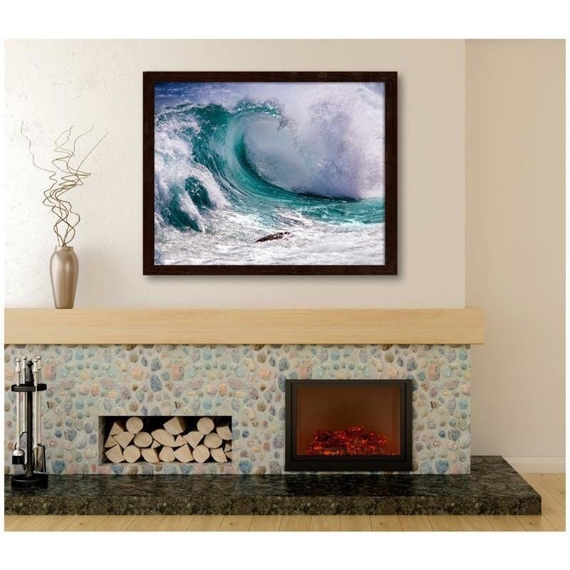 Glezna brūnā rāmī - Stormy wave  Home Trends DECO
