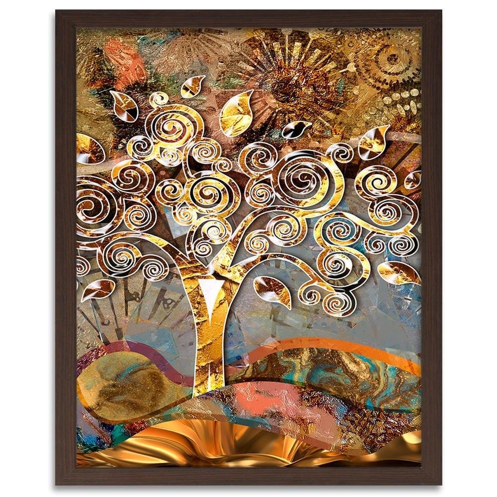 Glezna brūnā rāmī - Three Of The Love Klimt  Home Trends DECO