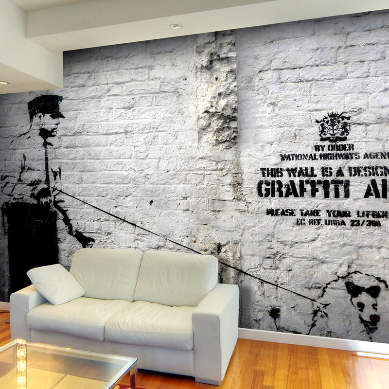 Fototapetes - Banksy - Grafiti zona