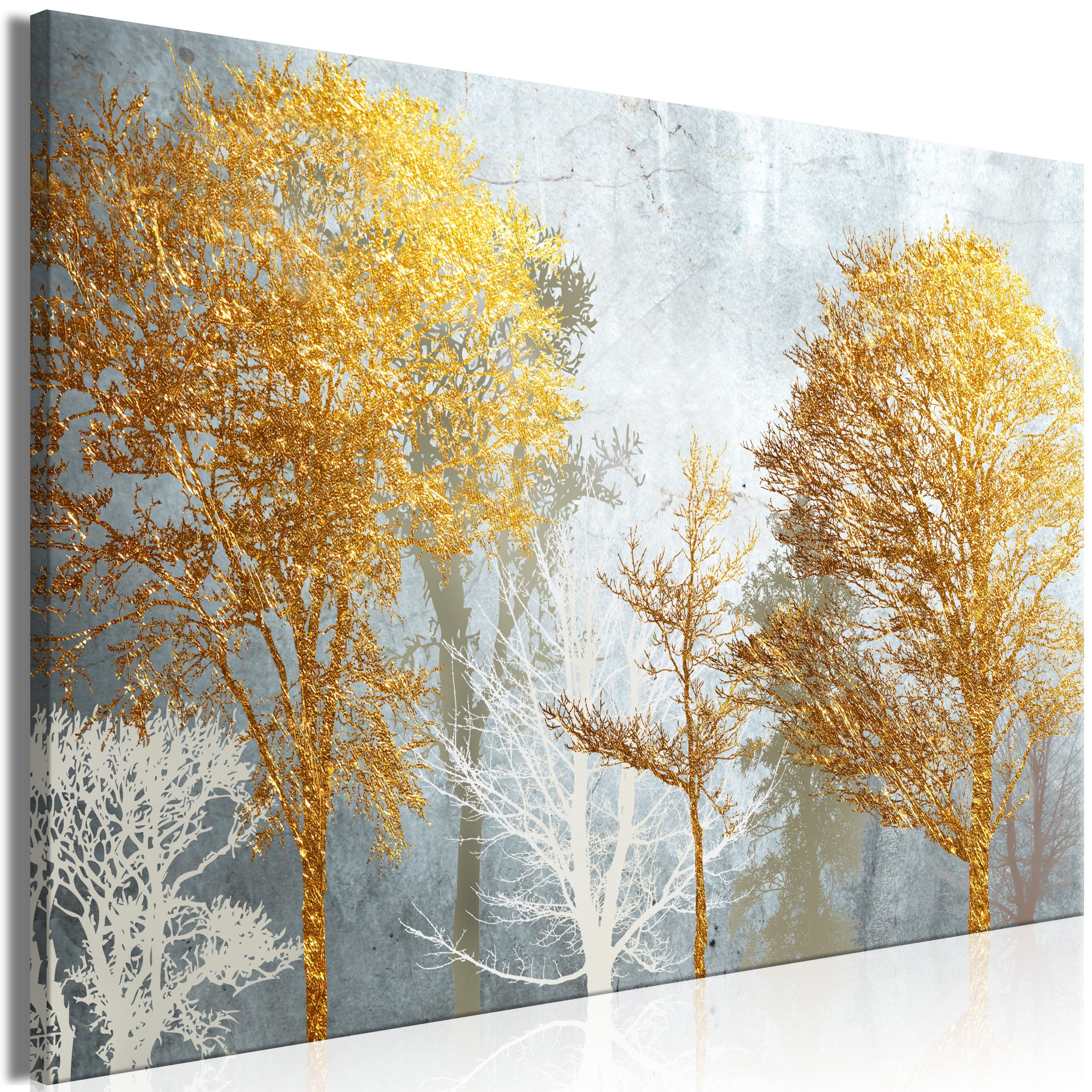 Glezna ar skaistu dabu - Hoarfrost and Gold (1 Part) Wide Home Trends