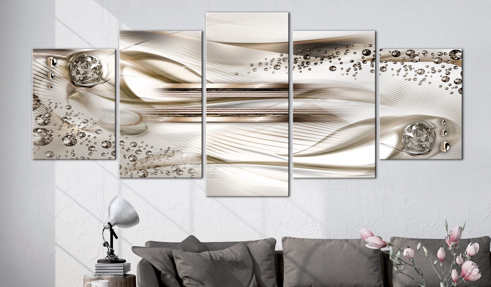 Glezna - Underwater Harp (5 Parts) Wide Brown Home Trends