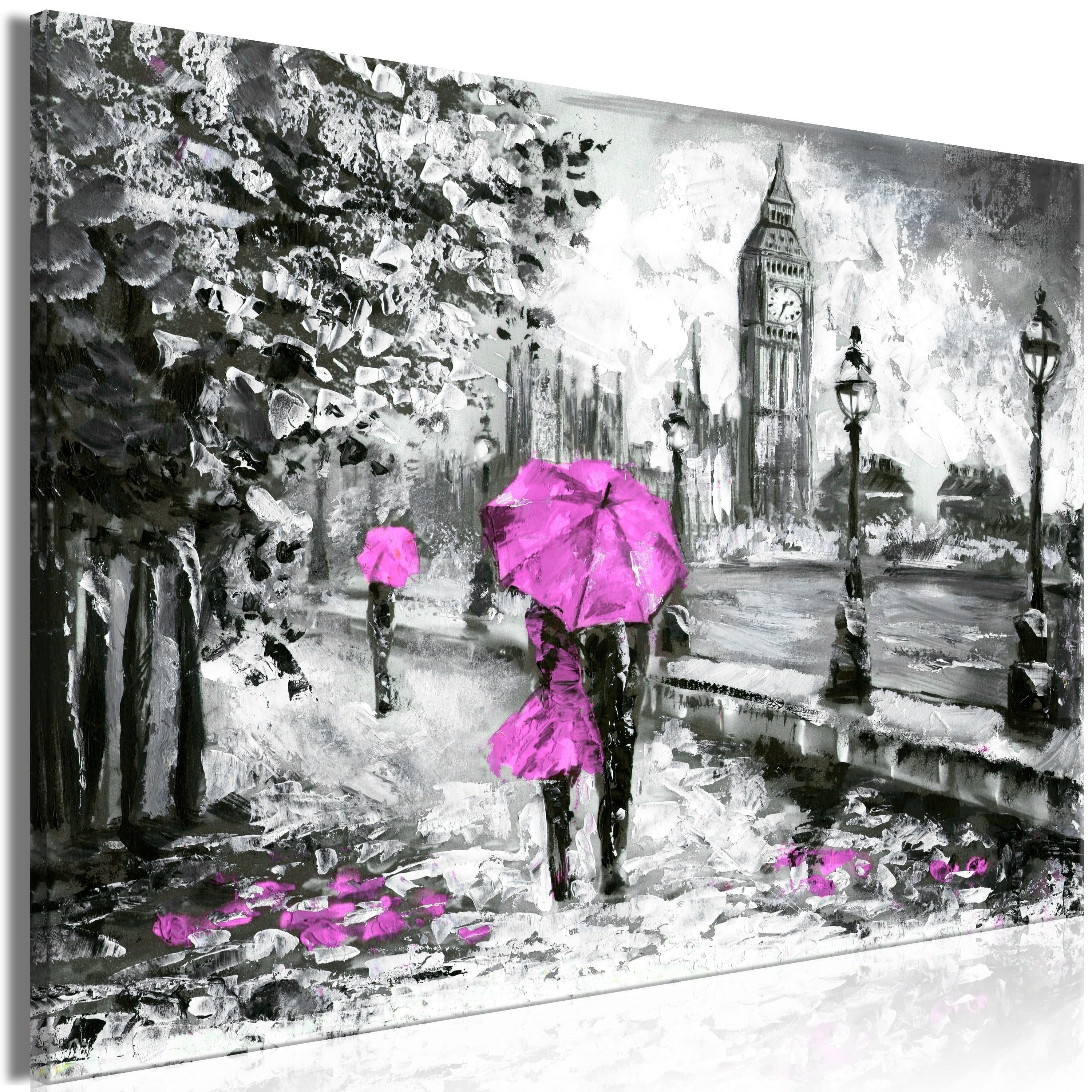 Glezna - Walk in London (1 Part) Wide Pink Home Trends