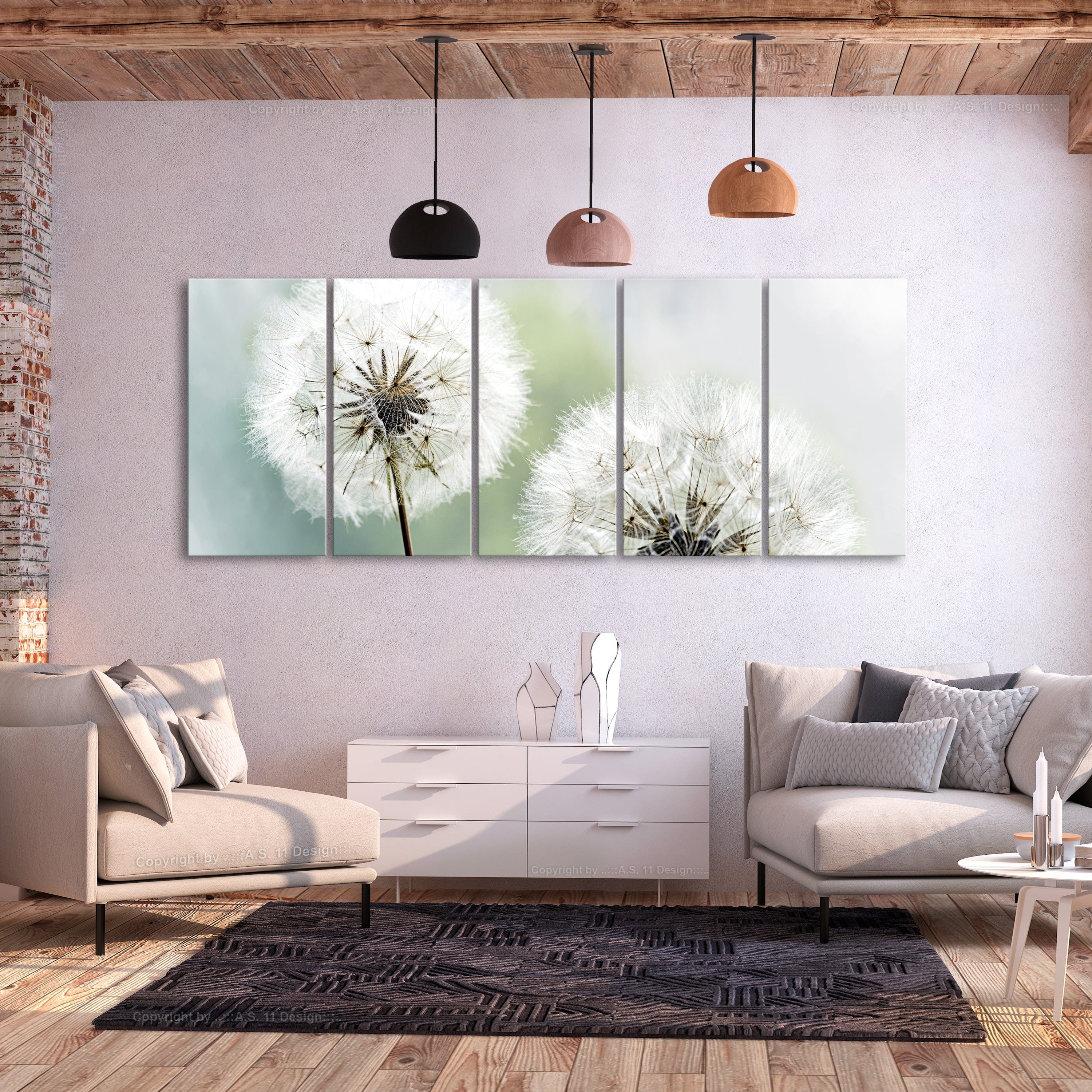 Glezna - Windless Morning (5 Parts) Narrow Home Trends