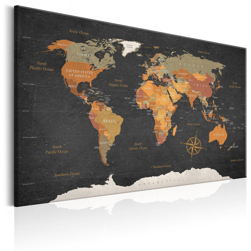 Glezna - World Map_ Secrets of the Earth Home Trends