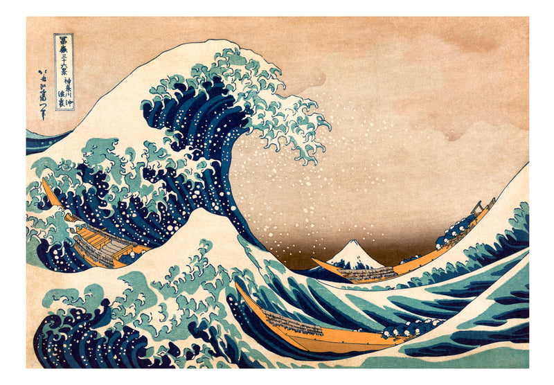 Fototapetes - Hokusai - Lielais vilnis pie Kanagavas (reprodukcija)