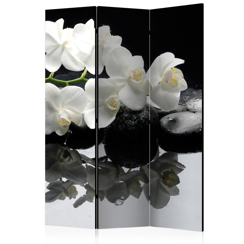 Aizslietnis 3-daļīgs - Spa, akmeņi un orhidejas (135x172cm)