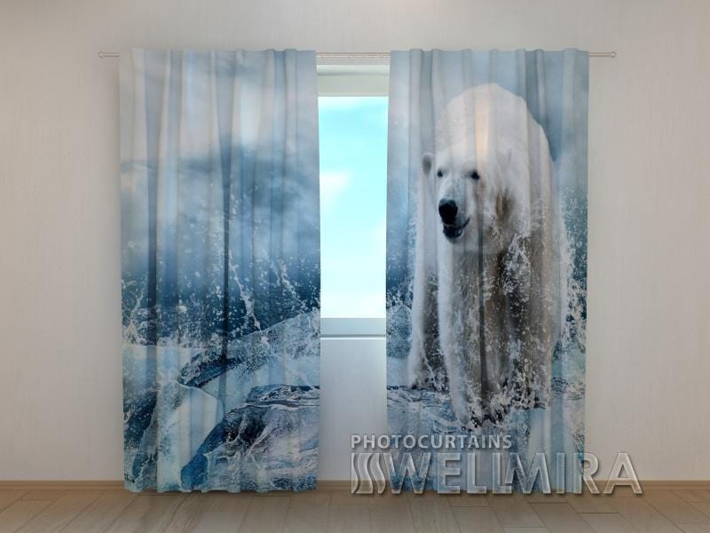 Ziemassvētku aizkari - Ziemeļi 180 x 140 cm (2X 90x140 cm) / SCREEN E-interjers.lv