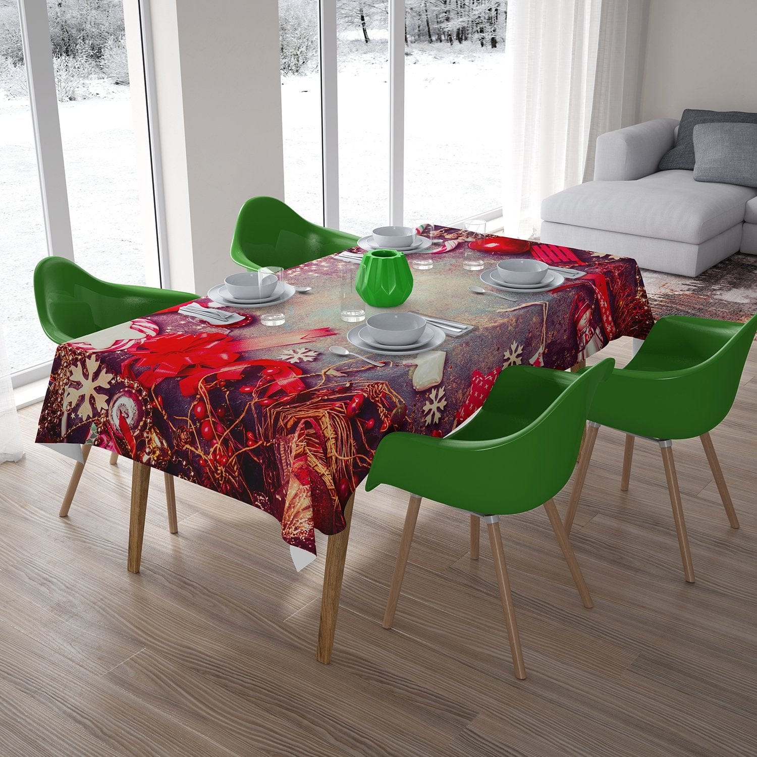 Ziemassvētku galdauts - Sarkans dekors Home Trends