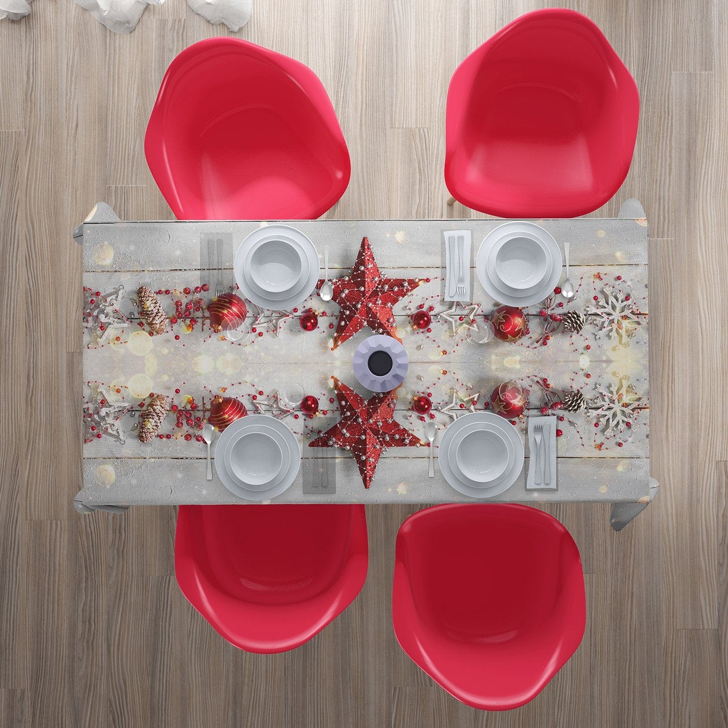 Ziemassvētku Galdauts - Ziemassvētku sarkanā zvaigzne 2. versija Home Trends