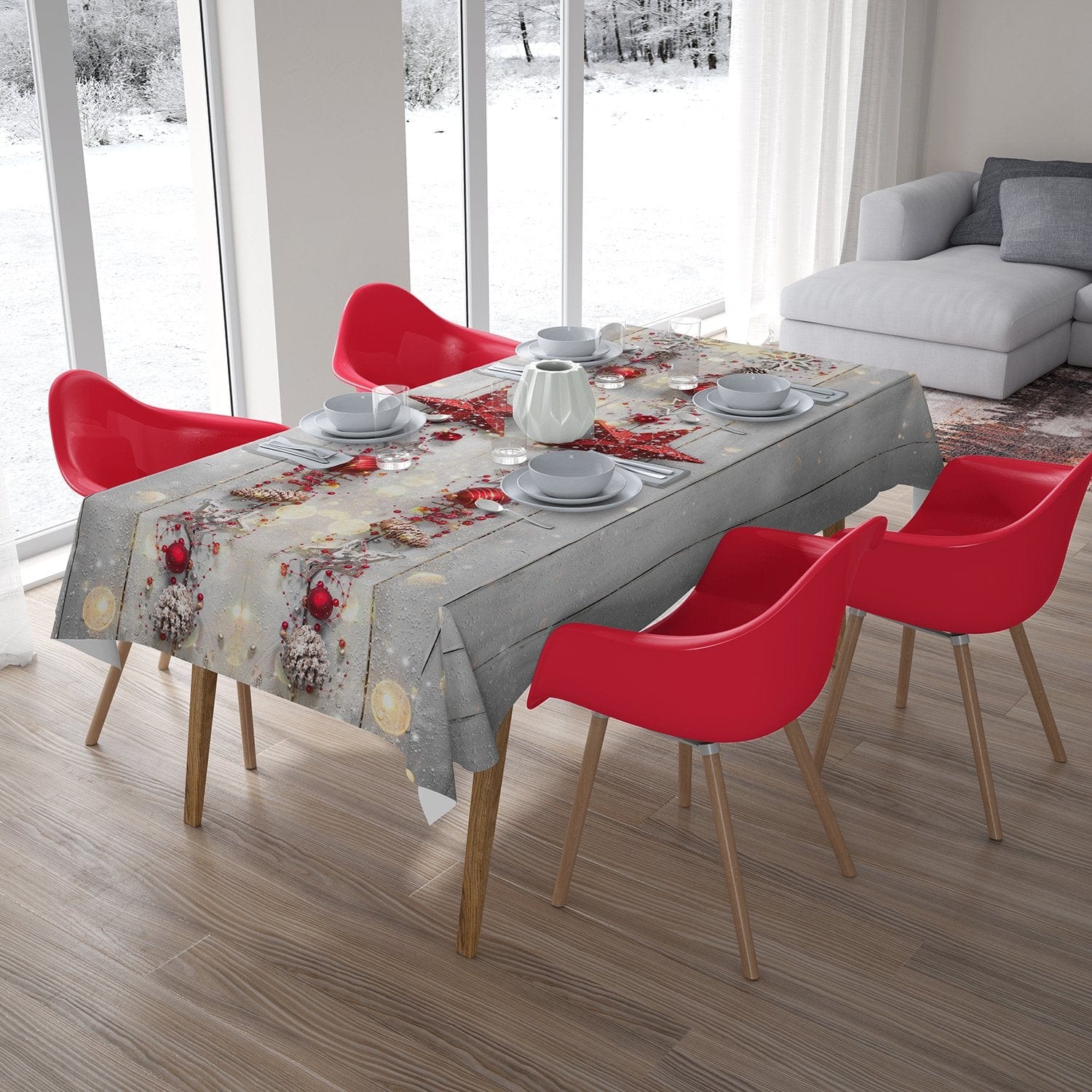 Ziemassvētku Galdauts - Ziemassvētku sarkanā zvaigzne 2. versija Home Trends